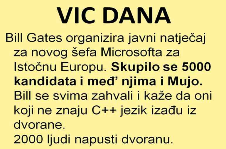 VIC DANA: Mujo novi šef Microsofta