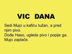 VIC DANA: Mujo se razočarao u život