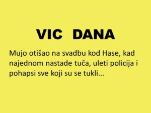 VIC DANA: Stigao Mujo na svadbu kod Hase