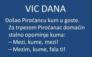 VIC DANA: Mezi, kume, mezi