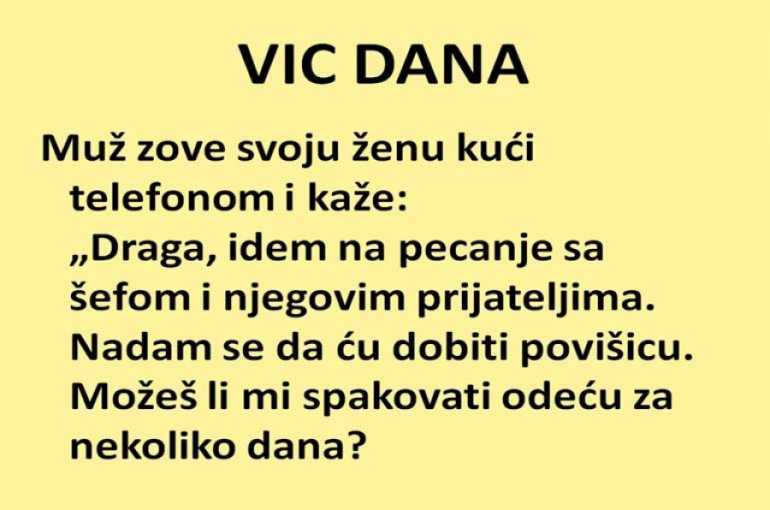 VIC DANA: Otišao muž sa šefom i prijateljima na pecanje…