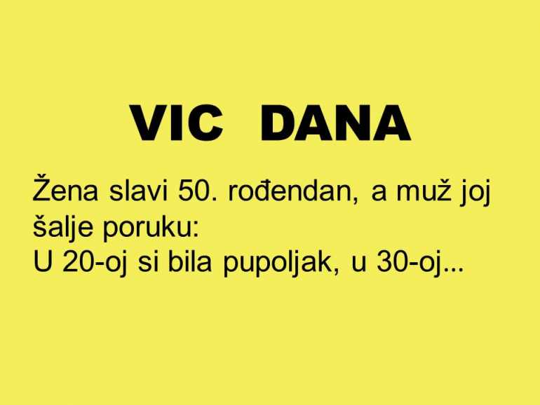 VIC DANA: Slavi žena 50-ti rođendan