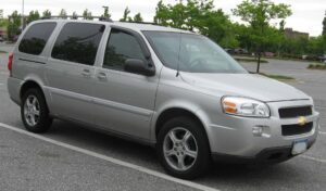 Chevrolet Uplander – Zapremina gepeka / prtljažnika u litrima