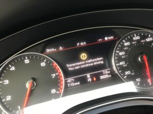 Audi “Kvar mjenjača: možete nastaviti vožnju” - obavijest