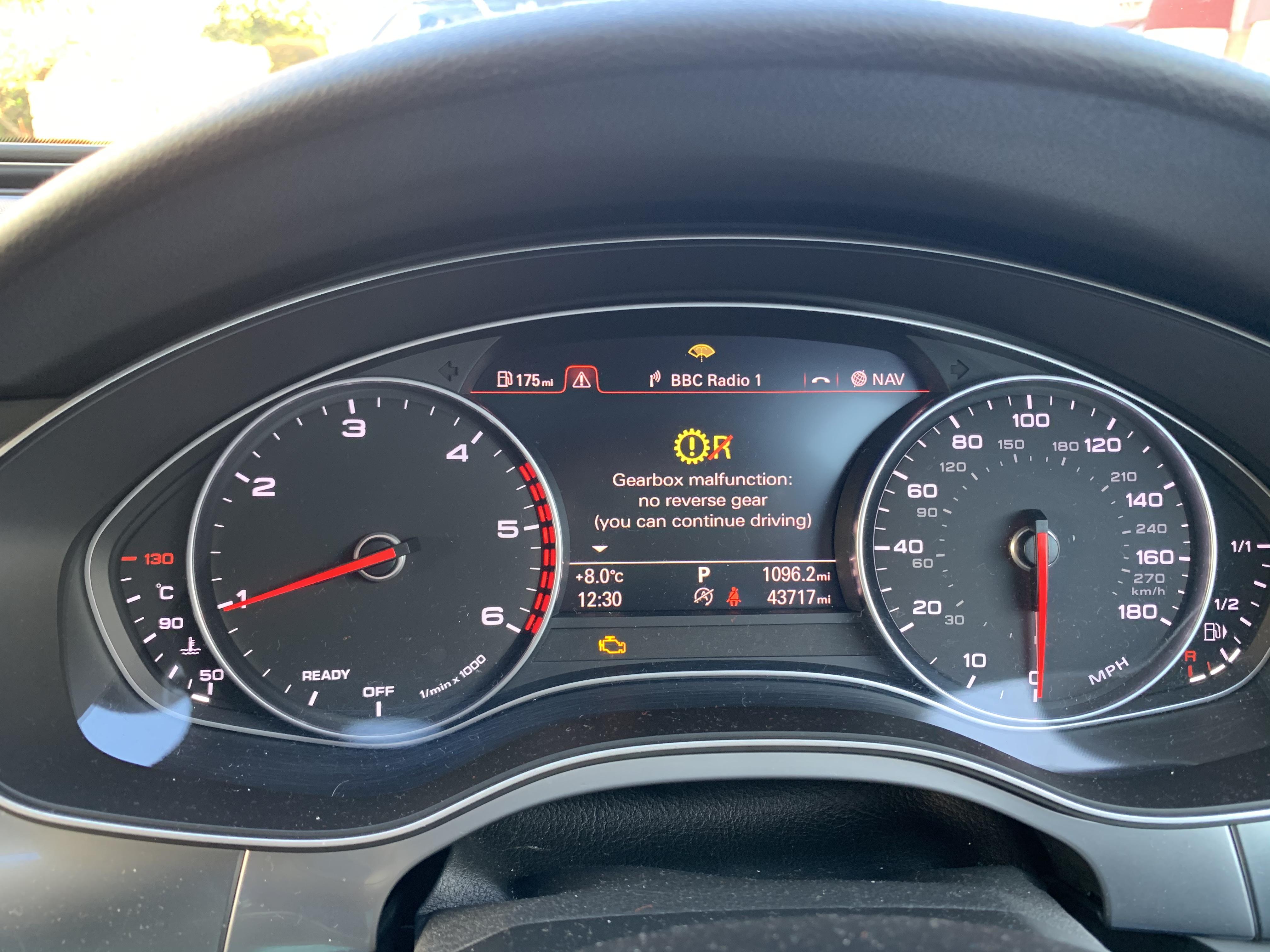 Audi A6 "Kvar mjenjača" upozorenje na instrument tabli ?