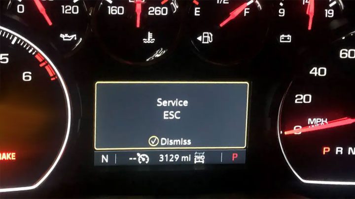 "Service ESC" upozorenje na instrument tabli i auto ne pali ?