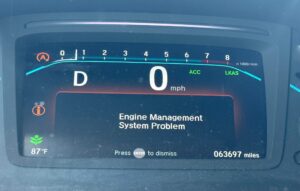 Honda Odyssey “Engine Management System Problem”