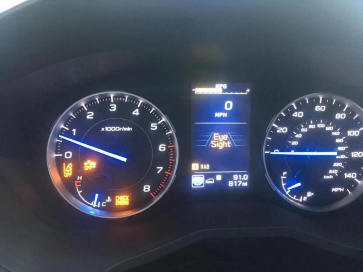 Subaru EyeSight i greška za provjeru motora "Check Engine"