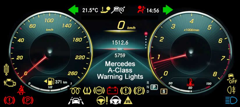 Mercedes svjetla na instrument tabli koja svaki vozač mora znati !
