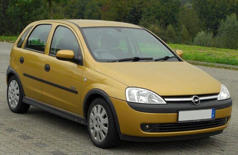 Opel Corsa – Zapremina gepeka / prtljažnika u litrima